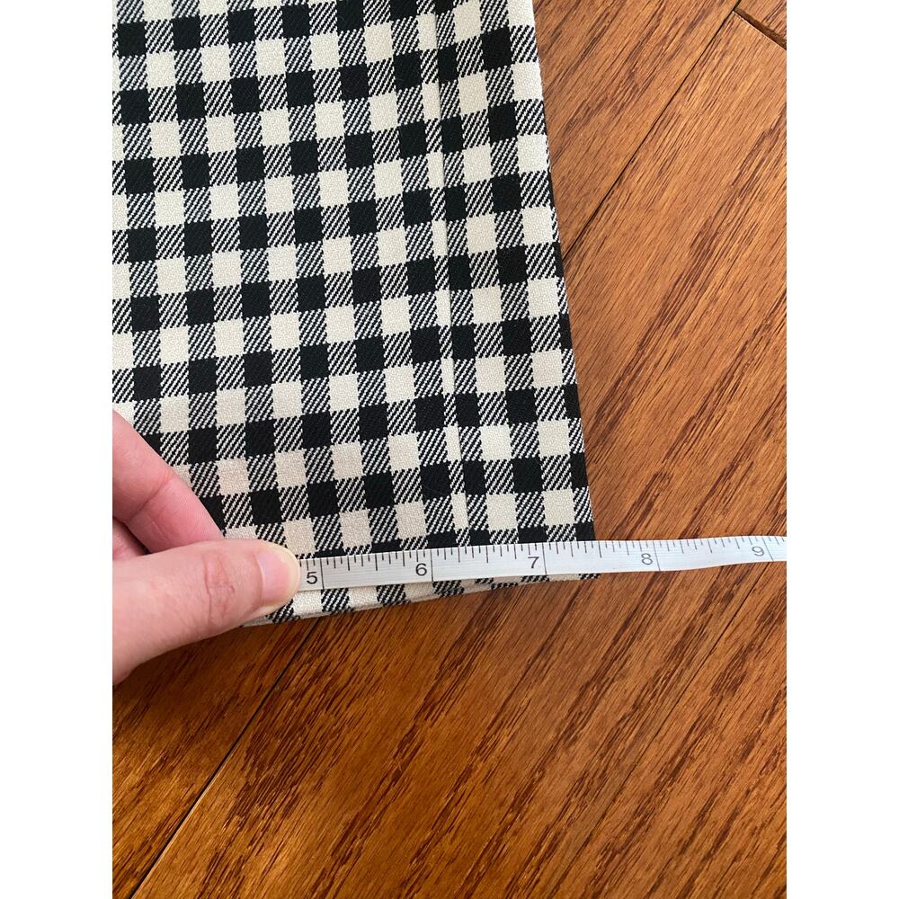 Sezane Black & White Houndstooth Cropped Ankle Pants - Picture 13 of 14